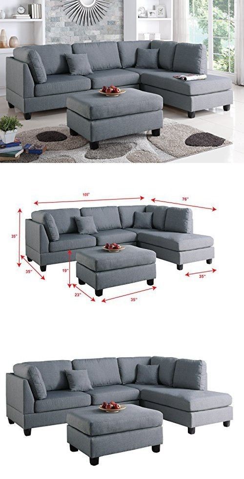 Brand new sectional + ottoman