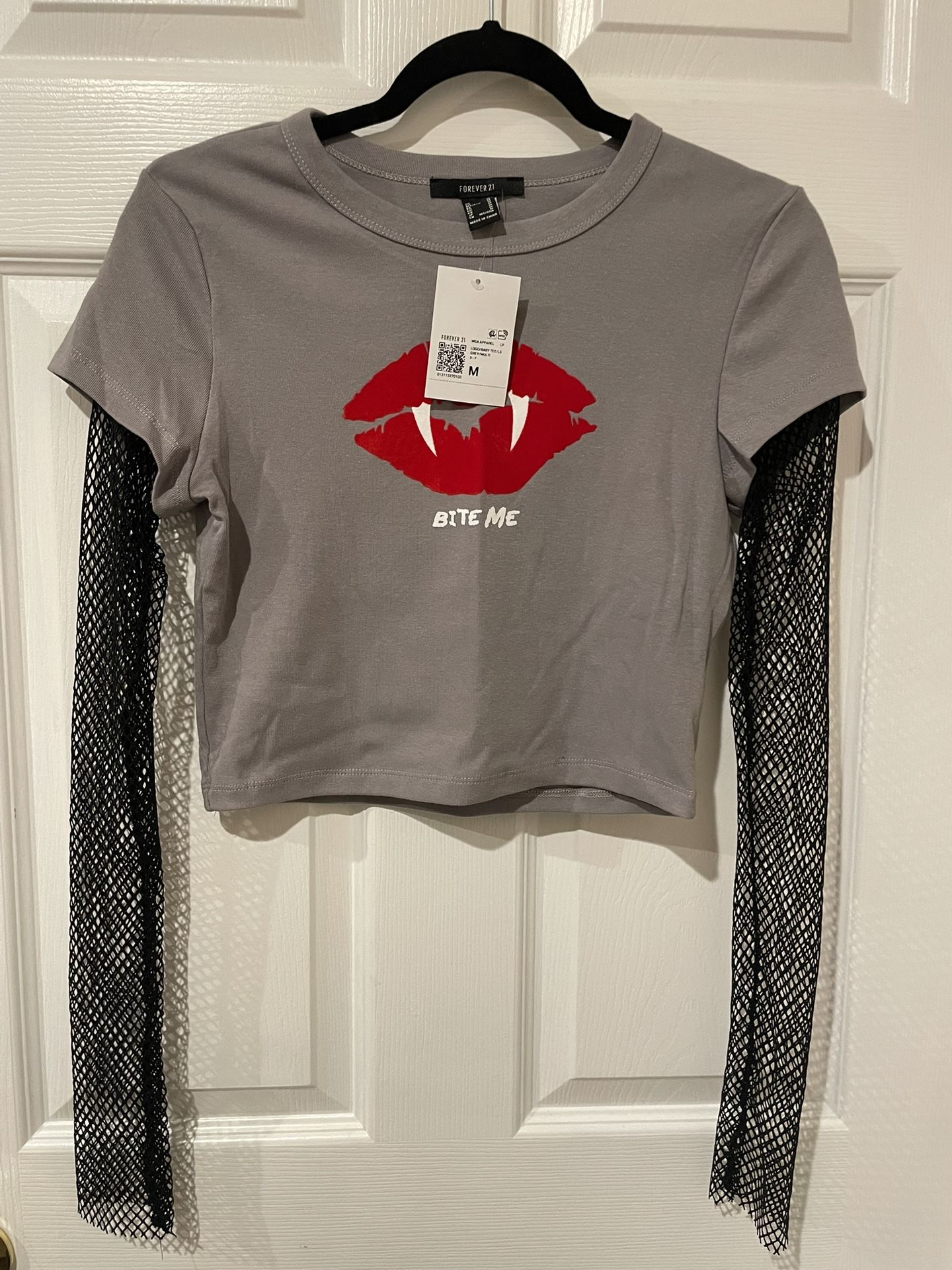 Bite Me Fishnet Long Sleeve