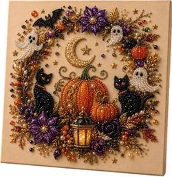 Halloween Pearl Art, Ghost Craft Kit, Wall Decoration