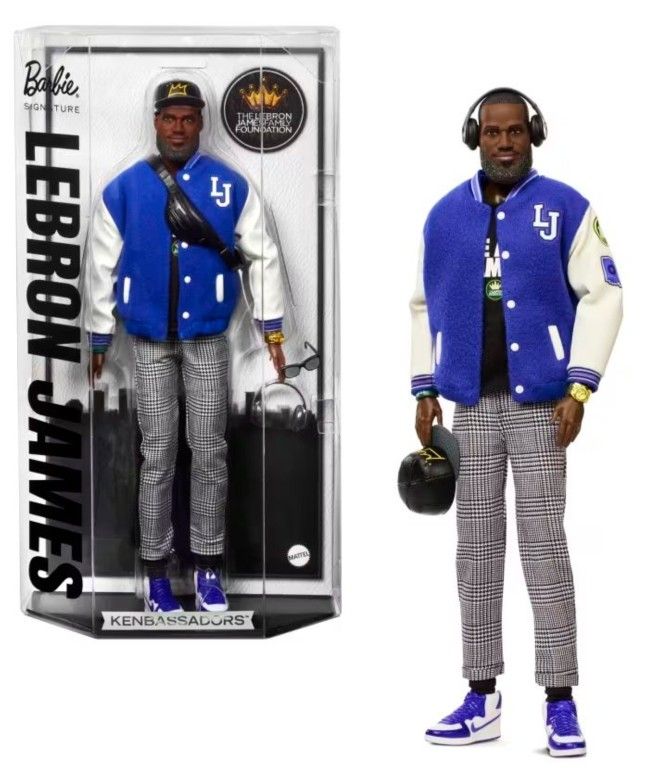 1st NBA Player Ken doll! Barbie Signature Lebron James Kenbassadors Doll Collectible.