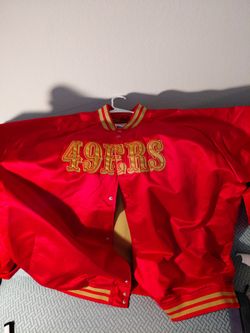 49ers throwback Mitchell and Ness jacket 75
