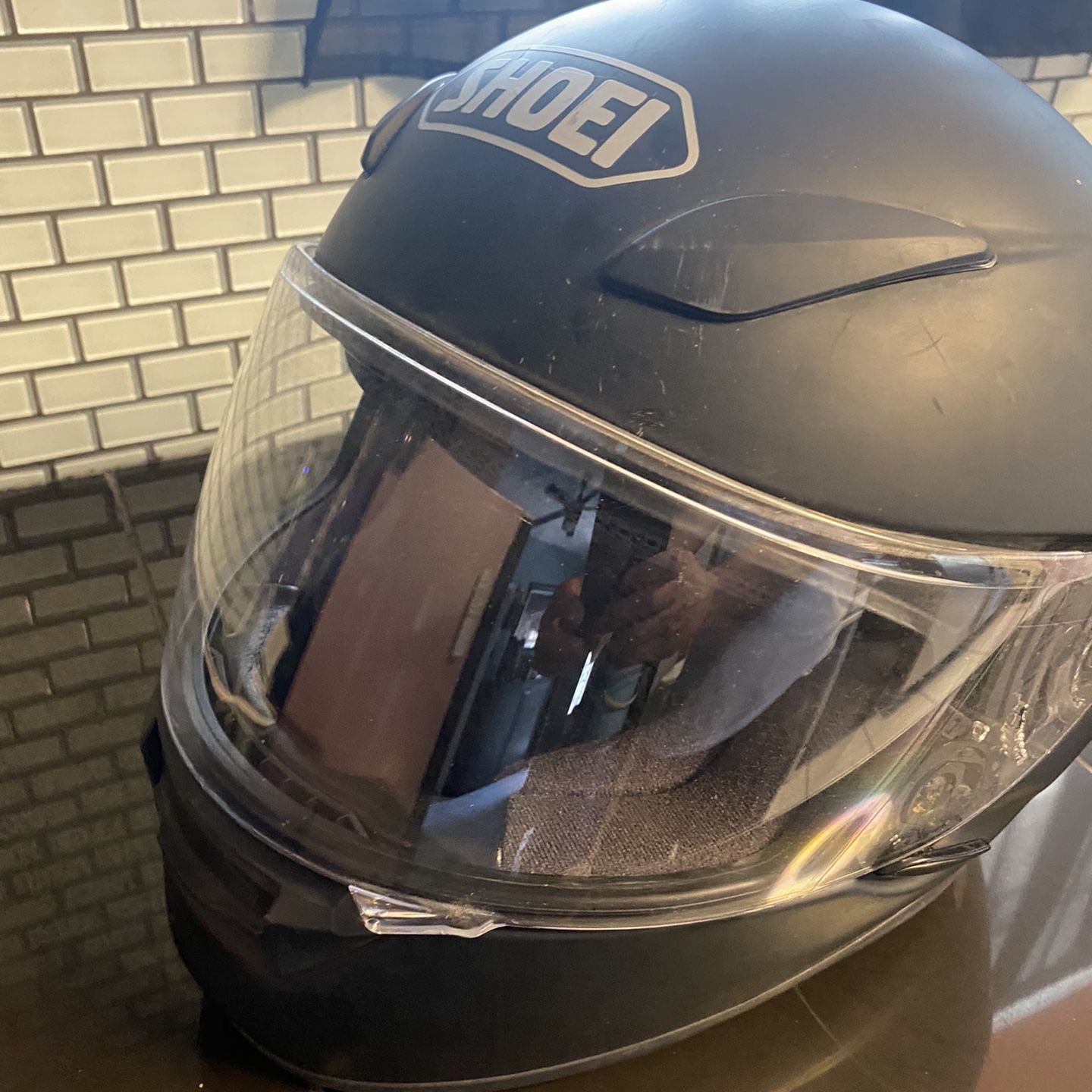 helmet used shoei Neotec 3 Modular - Gloss White - Size Large new shield and base plate system complete this helmets design Shoei VFX-W Helmet - White