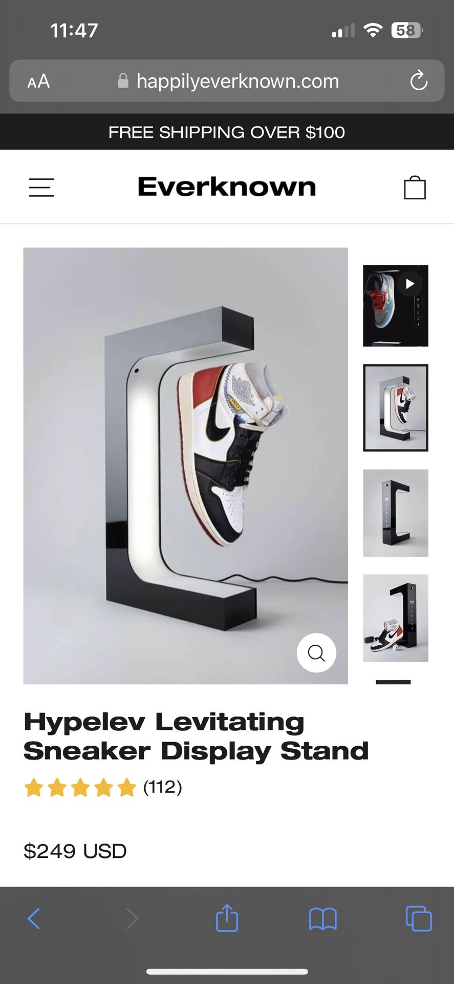 Hypelev Levitating Sneaker Display Stand