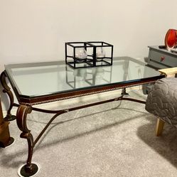 Heavy glass coffee table -$300 OBO