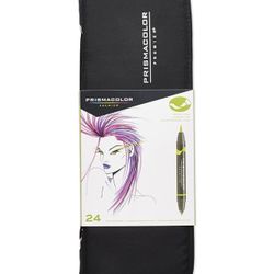 Prismacolor Premier Double-Ended Art Markers, 24-Count with Carrying Case