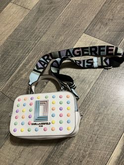 KARL LAGERFELD WOMEN BAGS SIMONE FRONT FLAP CROSSBODY LH4EO7BI IVORY