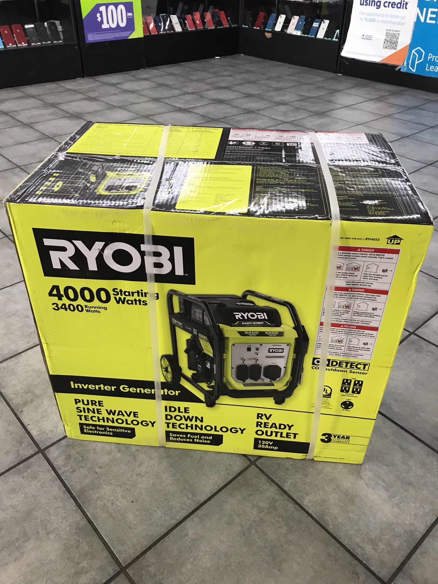Generator RYOBI $30 down With Financing