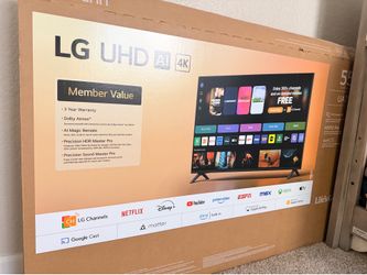 LG 55” UHD AI 4K Smart TV (UA7 Series) – Excellent Condition, Original Box