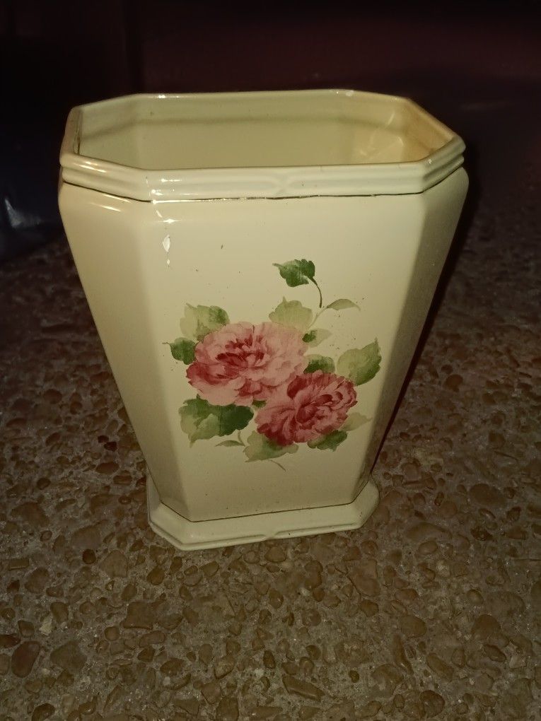 Glass Trash Container