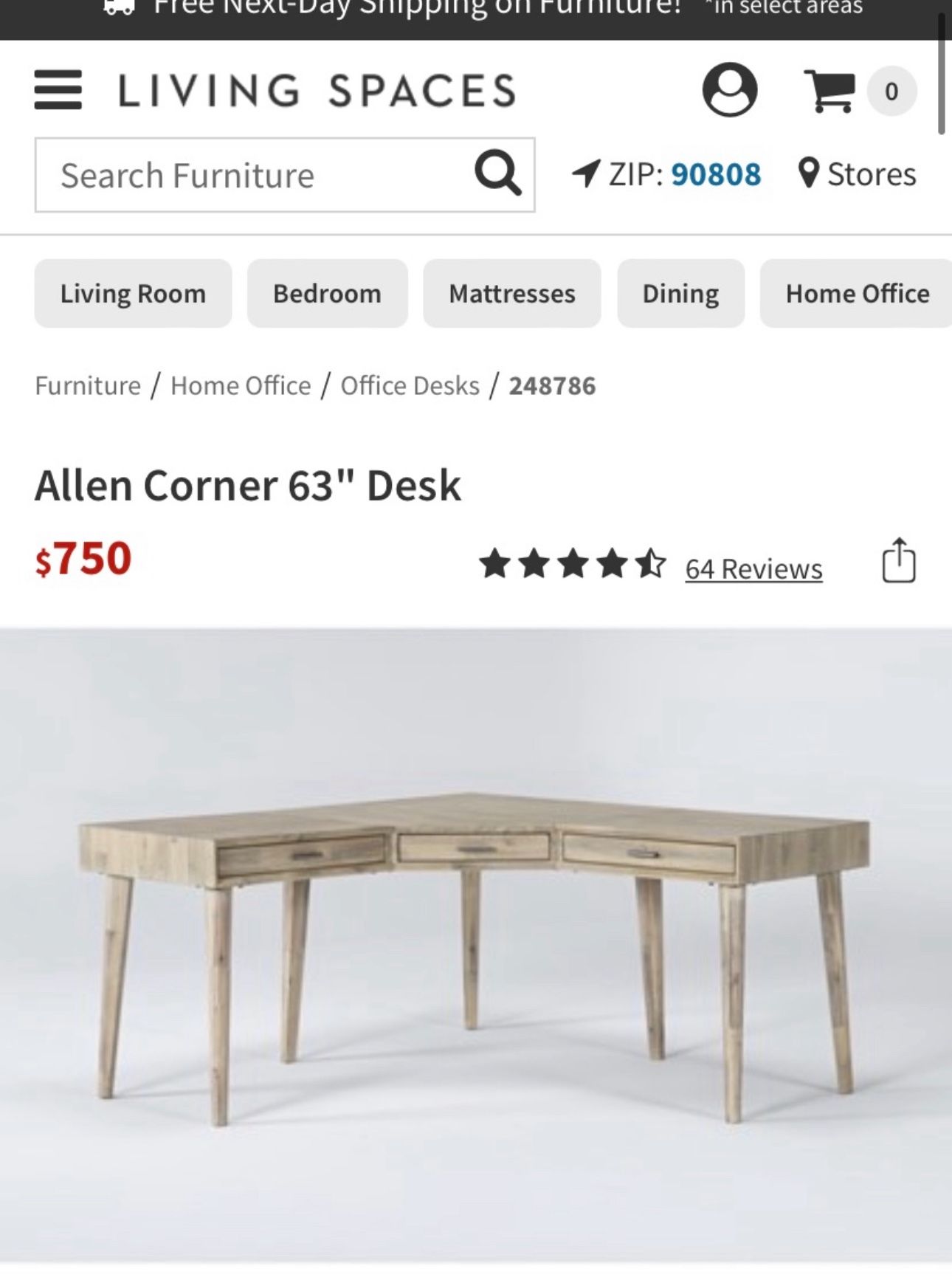 Corner Wood Desk
