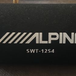 Alpine SWT-12S4 Subwoofer + Rockville Amp
