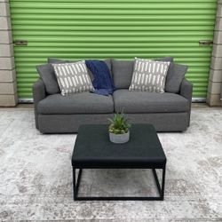 *Free Delivery* Gray Crate & Barrel Couch Sofa 3 Seater