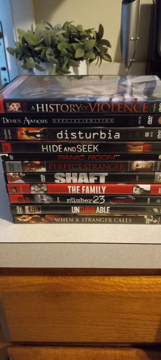 THRILLER, ACTION, HORROR DVD'S 1 FOR $2/ ALL FOR $20- IT'S AVAILABLE.