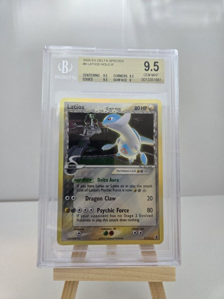 2005 EX Delta Species Latios Holo 9/113 - Beckett 9.5 *Population 1* Highest Pop