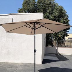 Brand New $40 Patio 10 FT Umbrella with Tilt and Crank, Outdoor Garden Market Table (Base not included)
