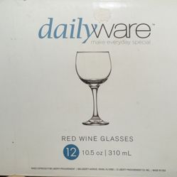 Red Wine Glasses X12