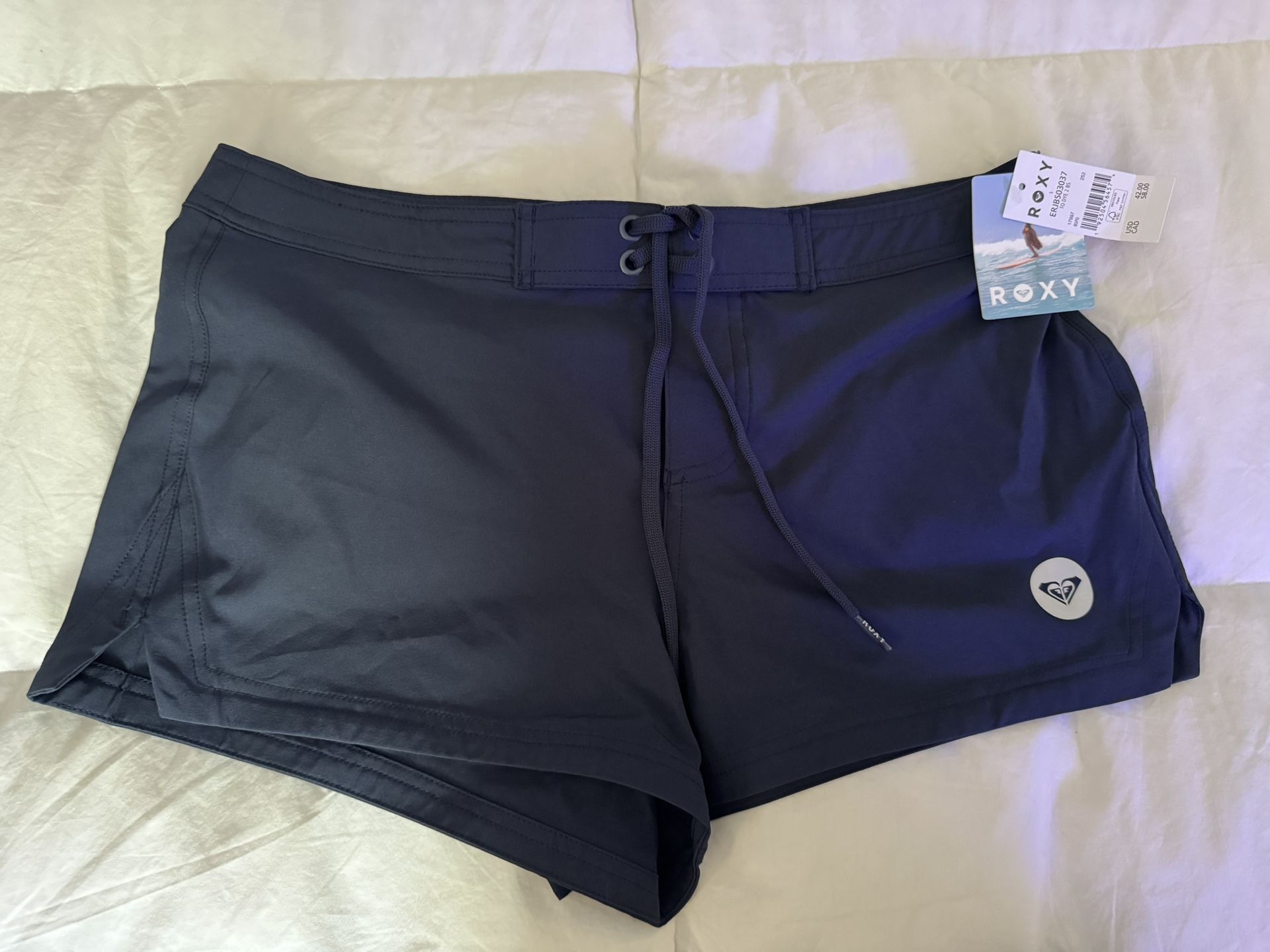 Roxy Women's Board Quick Dry Bathing Suit Shorts Navy Size Small