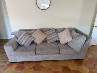 Gray 3-Seat Sofa – $300