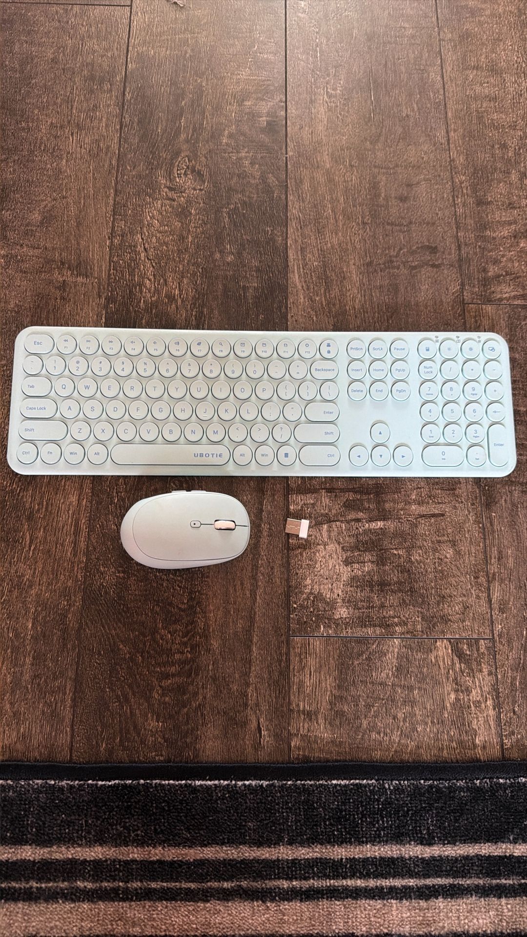 Wireless Keyboard And Mouse Blue