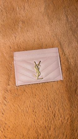 Saint Laurent YSL Quilted Leather Card Holder
