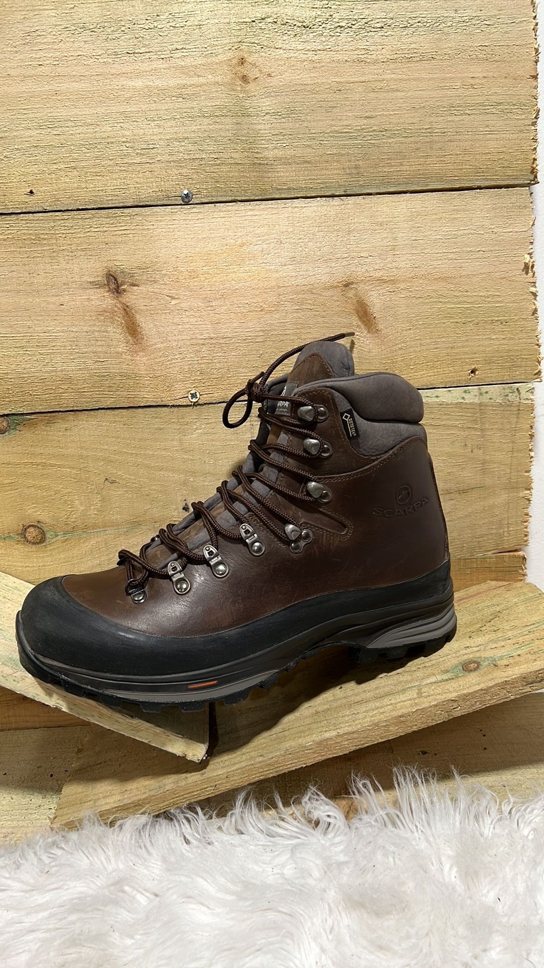 Scarpa Kinesis Pro GTX brown leather Mens Size 11 EU Made In