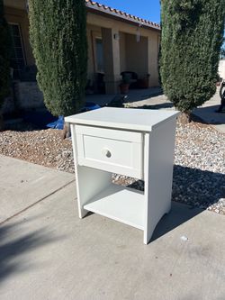 White Single Nightstand!