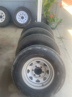 Set of 4 tires for trailers