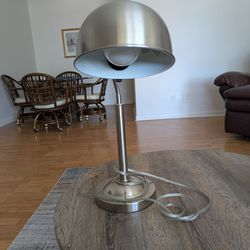 brushed nickel gooseneck desk lamp