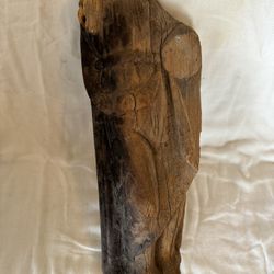 Headless female wooden carved antique 