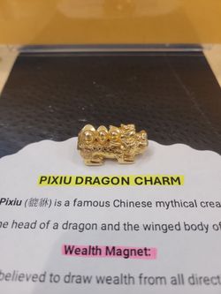 Pixiu Dragon Charm 10kt