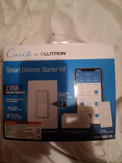 Caseta by Lutron DIVA smart dimmer starter kit DVRF-BDG-1D lighting lights