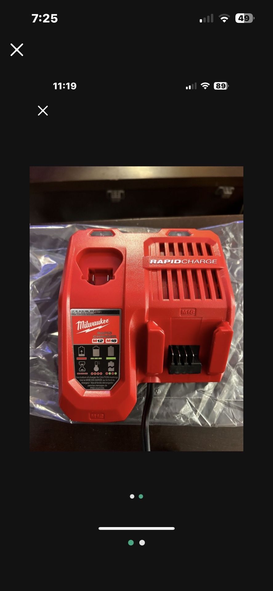 Milwaukee M18 And M12 Rapid Battery Charger