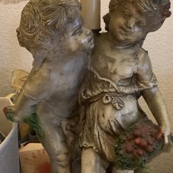 Vintage Table Lamps With Children