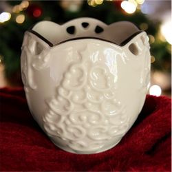 New Lenox Candle Holder Christmas Tree With Box
