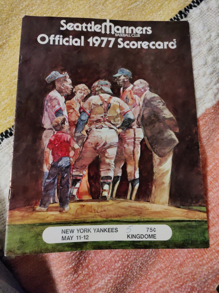 Seattle Mariners 1977 Scorecards
