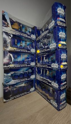 2002 Star Wars Pepsi-Japan Bottle cap set complete 1-10