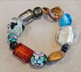 Colorful Glass Bead Bracelet