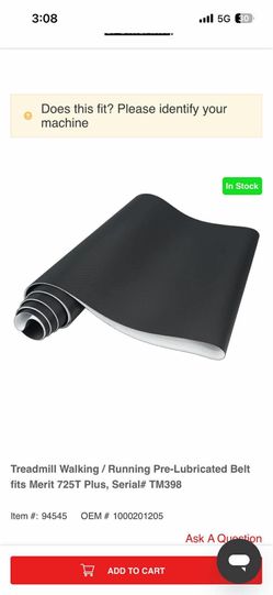 NEW- Treadmill Walking / Running  Belt fits T1MPLUST