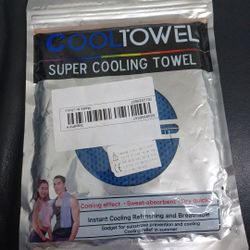CoolTowel Fast Dry Cooling Towel for Sporting Yoga Workout Fitness Gym Blue