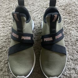 Puma - Womens Radiate Mid 376093-02 - Green Running Shoes/Sneakers -Sz Women 6