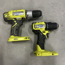 Ryobi Drills, Tool Only No Batteries. New