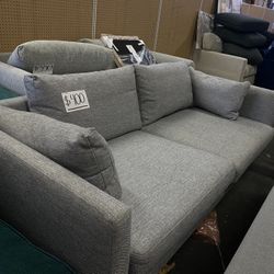 Sofa Couch Gray 83” 