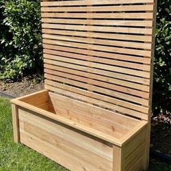 Custom Cedar Privacy Planters 