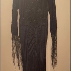 laze and sequin black dress 