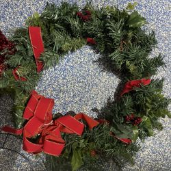 3 Wreaths And 3 Hangers 