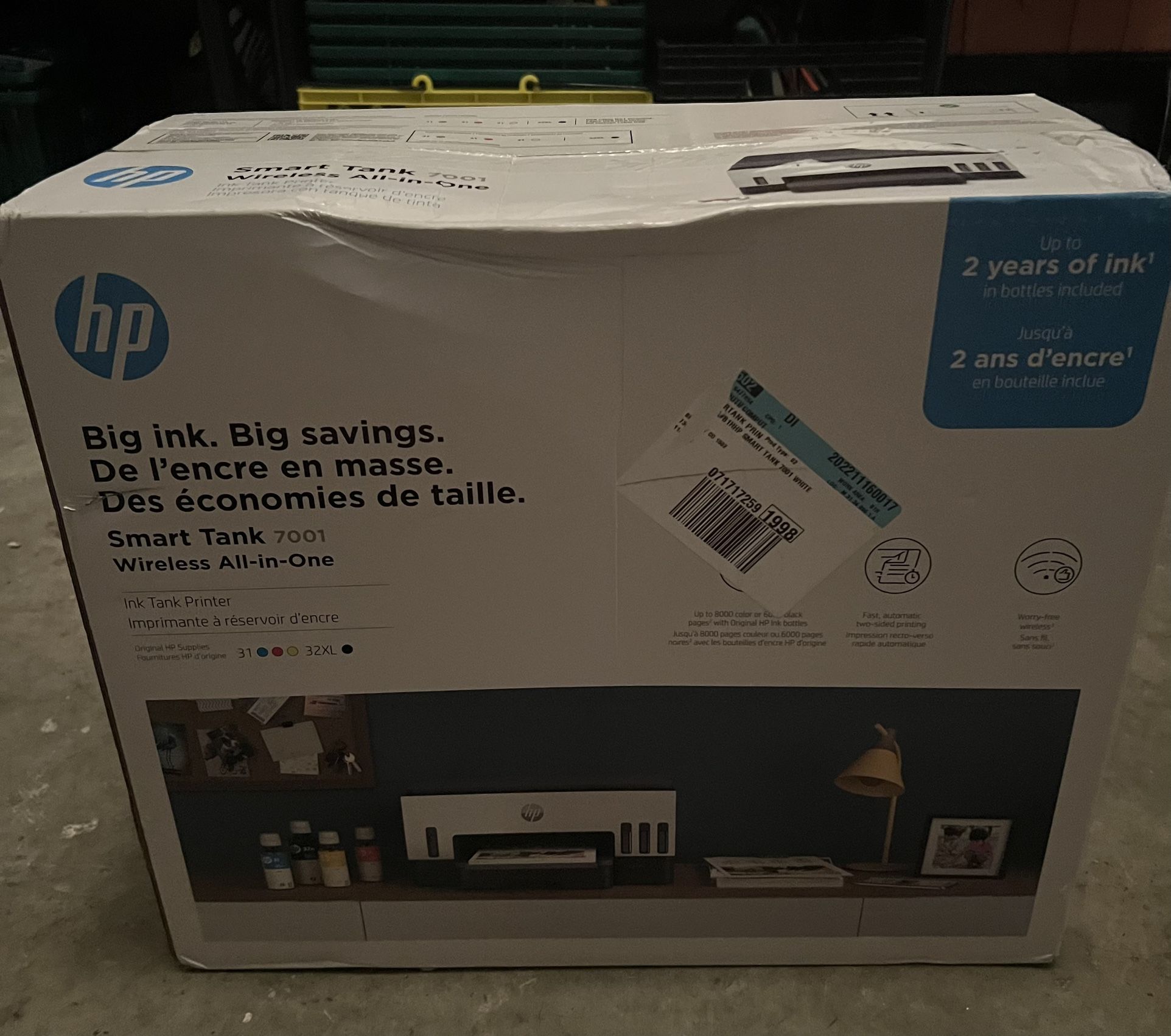 Hp Smart Tank 7001 Wireless All In One Ink Tank Printer For Sale In 