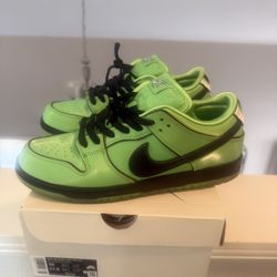 Nike SB Dunk Low “powerpuff Girls Buttercup” Size 10M 