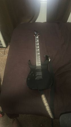 Left handed electric guitar
