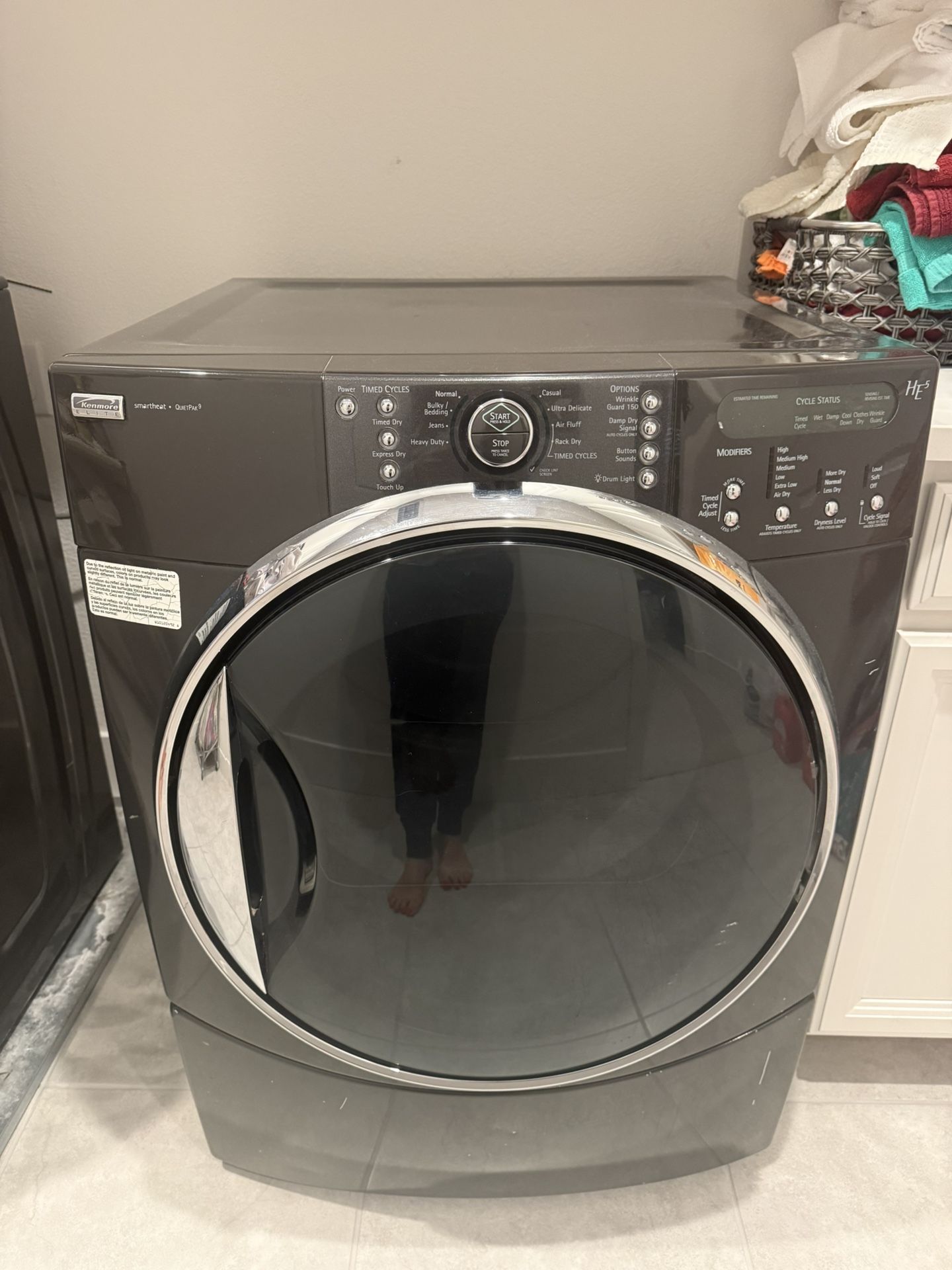 Kenmore Elite HE5 Smart heart Quietpak9 Washer And Dryer 