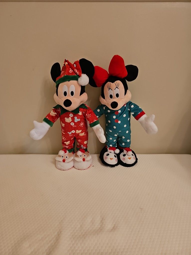 Holiday Micky Mouse and Minnie Mouse For Sale